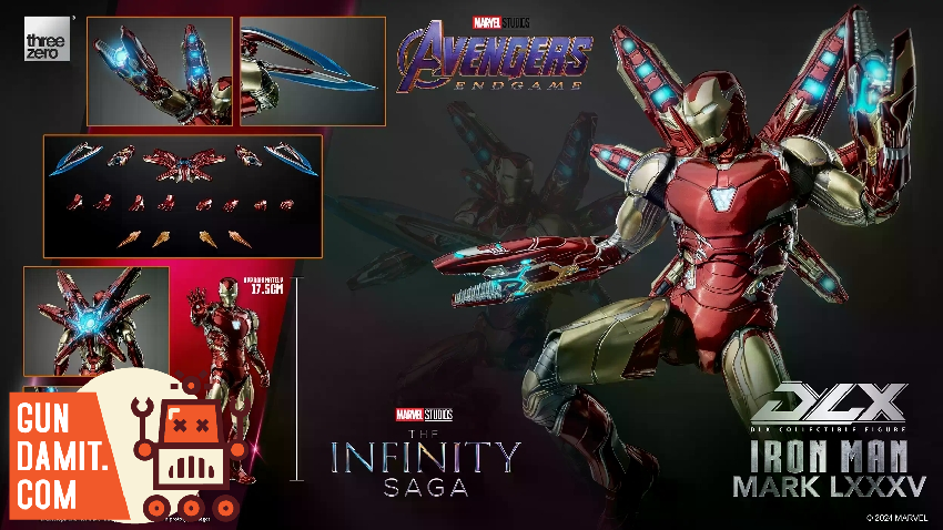 Threezero DLX Iron Man Mark 85 Infinity Saga Figure | GunDamit.com