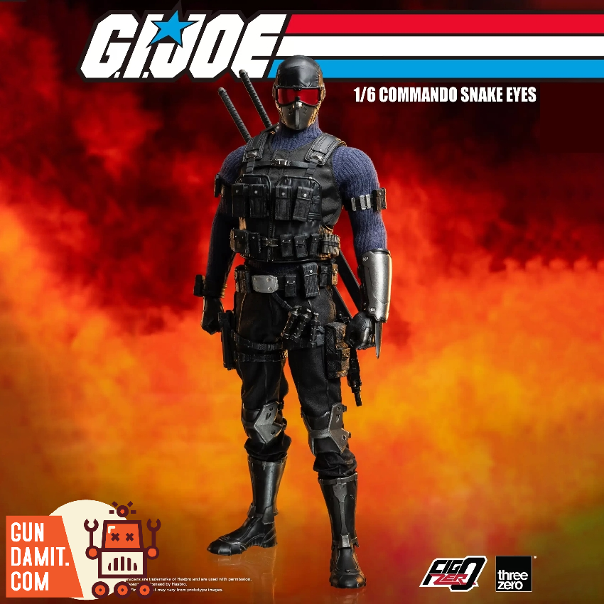 Threezero G.I. Joe FigZero 1/6 Commando Snake Eyes
