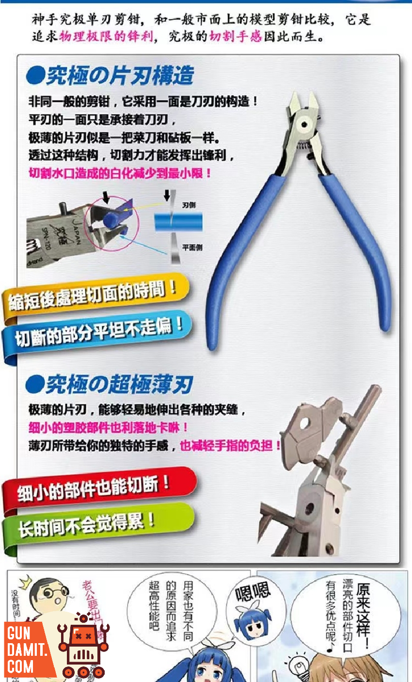 GodHand SPN-120 Extreme God's Hand Scissors Gundam Model Kit