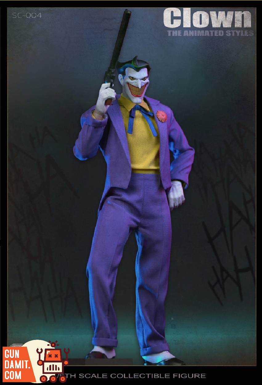 SSR SC004 clown Animated Ver ジョーカー1/6 SSRTOYS SSC004 1/6 Joker The Animated Clown Collectible