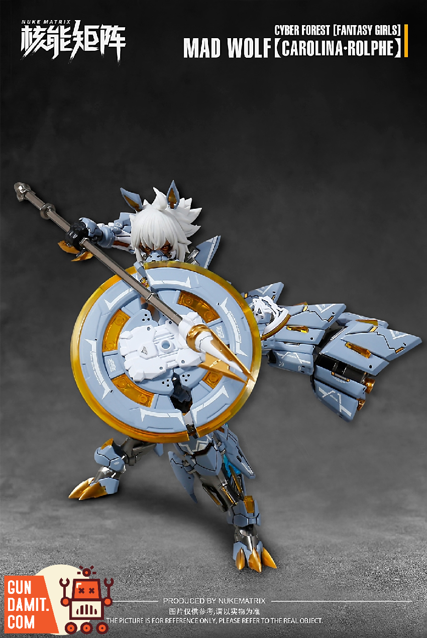 核能矩陣Studio Cyber Forest &quot;Crazy Wolf&quot; Cyber Forest Fantasy Girls Mad Wolf 1/12 Scale Model Kit