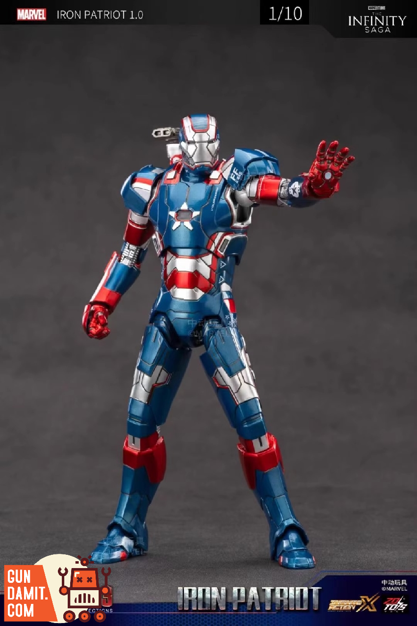コミック・アニメ IronMan Patriot ZT Toys Marvel Licensed 1/10 War Machine Iron Patriot