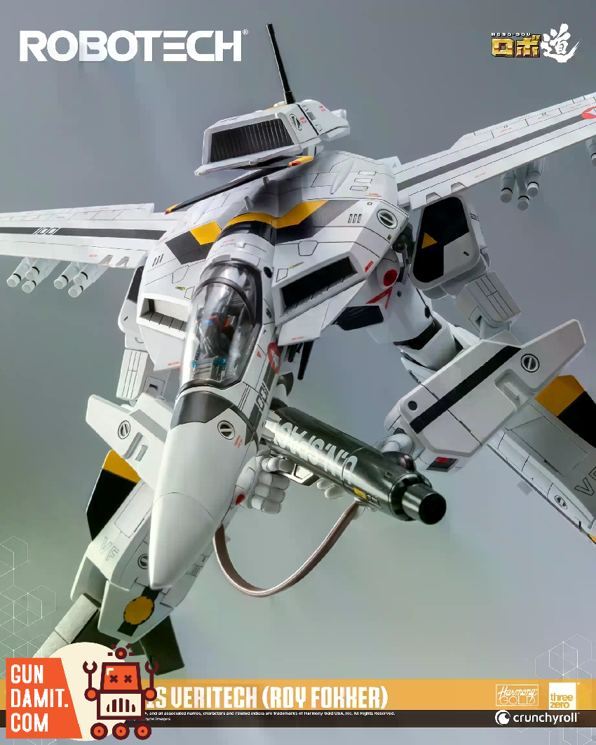 Threezero Robotech RoBo-Dou VF‐1S Veritech Roy Focker