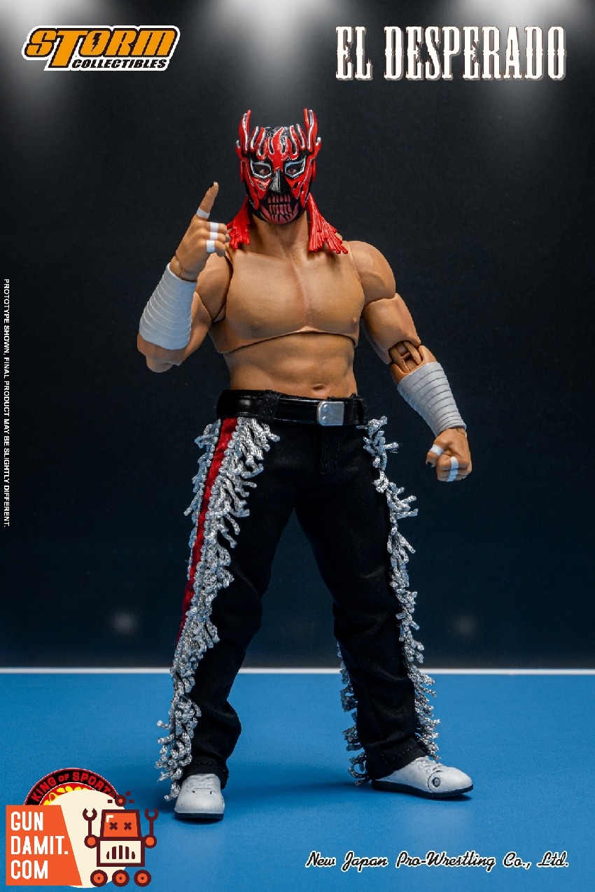 Storm Toys NJPW El Desperado Red Mask 1/12 Figure | GunDamit.com