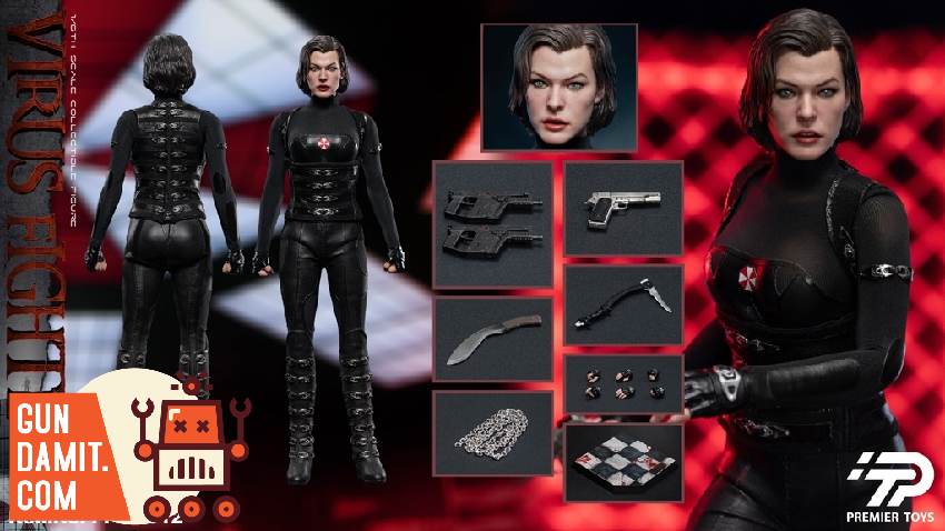 Premier Toys 1/6 アクションフィギュア ウイルスファイター Premier Toys 1/6 PT-0012 Virus Fighter - GunDamit Store