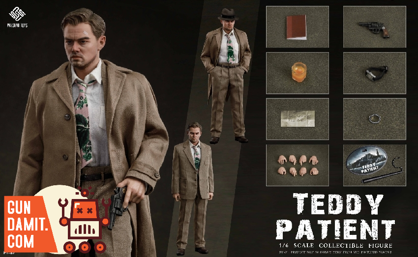 Present Toys 1/6 SP87 Shutter Island Teddy Daniels Figure