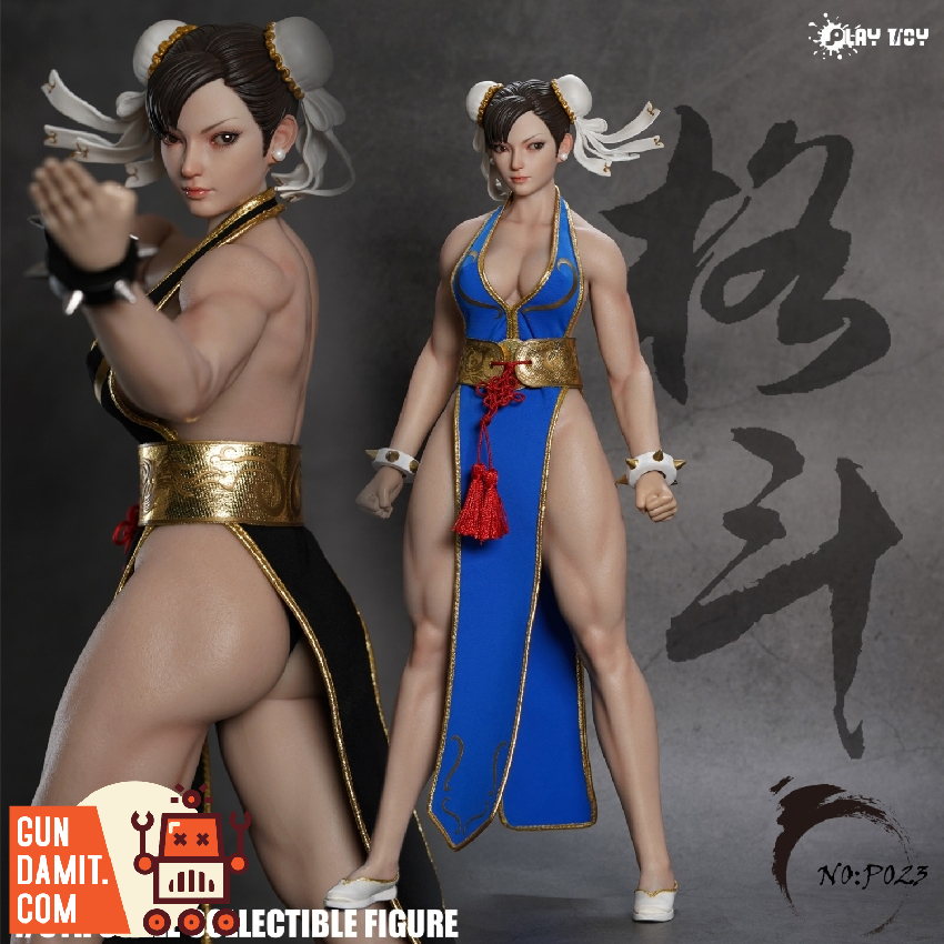 Play Toy 1/6 P023B Chun-Li 2.0 Blue Cheongsam | GunDamit.com