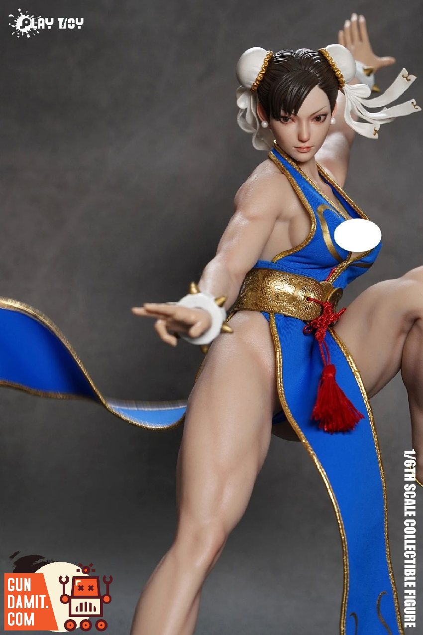Play Toy 1/6 P023B Fighting Goddess Chun-Li 2.0 Blue