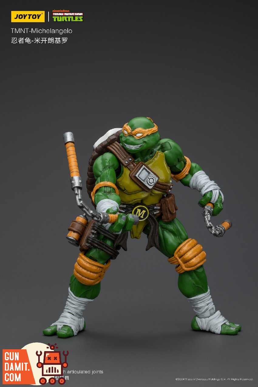 JoyToy 1/18 Teenage Mutant Ninja Turtles TMNT Michelangelo