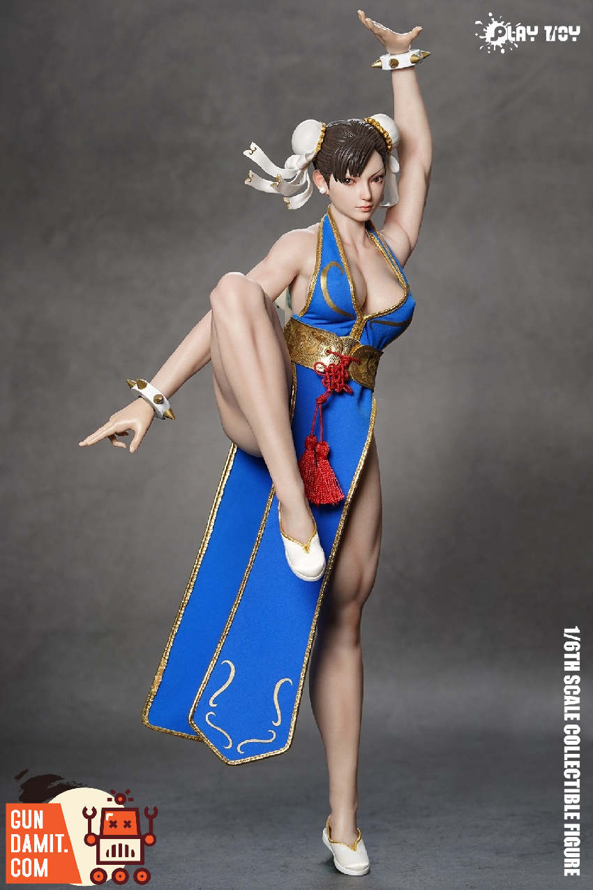 Play Toy 1/6 P023B Chun-Li 2.0 Blue Cheongsam | GunDamit.com