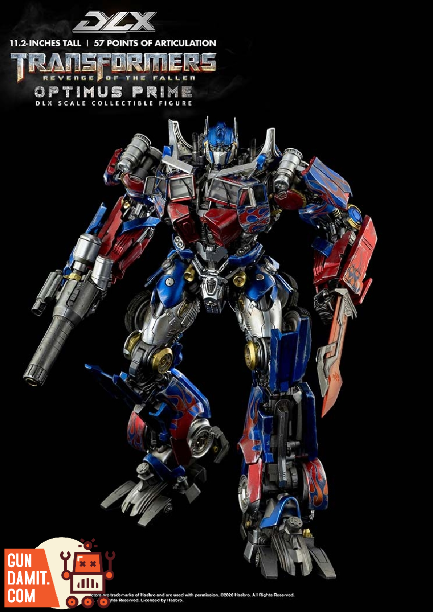 Threezero DLX Optimus Prime Transformers Revenge of the Fallen