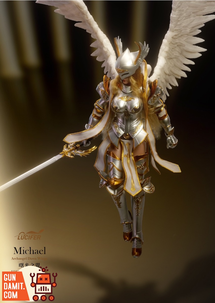 Lucifer 1/12 LXF2311B Archangel Dawn Wings Michael Silver Version -  GunDamit Store