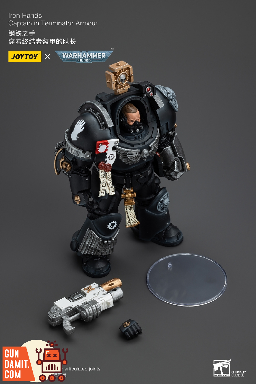 JoyToy Source 1/18 Warhammer 40K Iron Hands Captain in Terminator