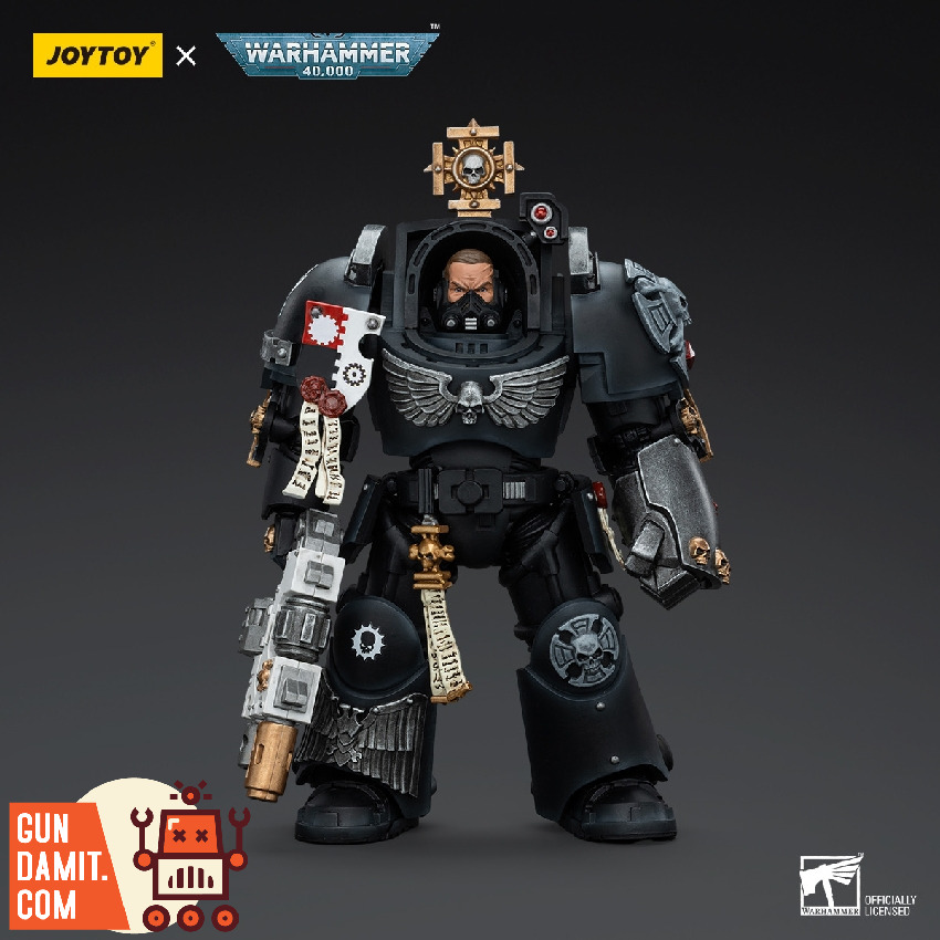 JoyToy Source 1/18 Warhammer 40K Iron Hands Captain in Terminator