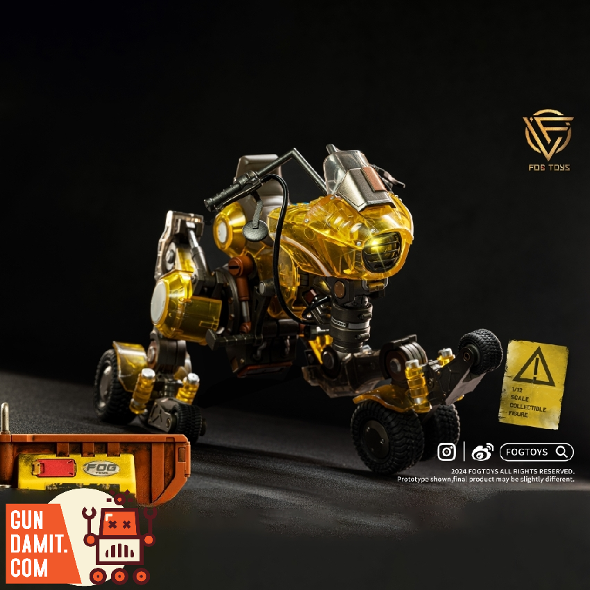 Fog Toys 1/12 02RT Moveable Vehicle Raptor Translucent Version