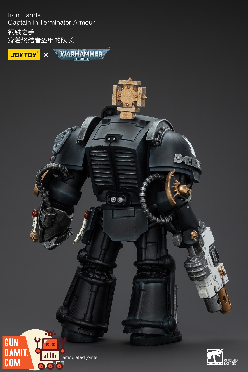 JoyToy Source 1/18 Warhammer 40K Iron Hands Captain in Terminator