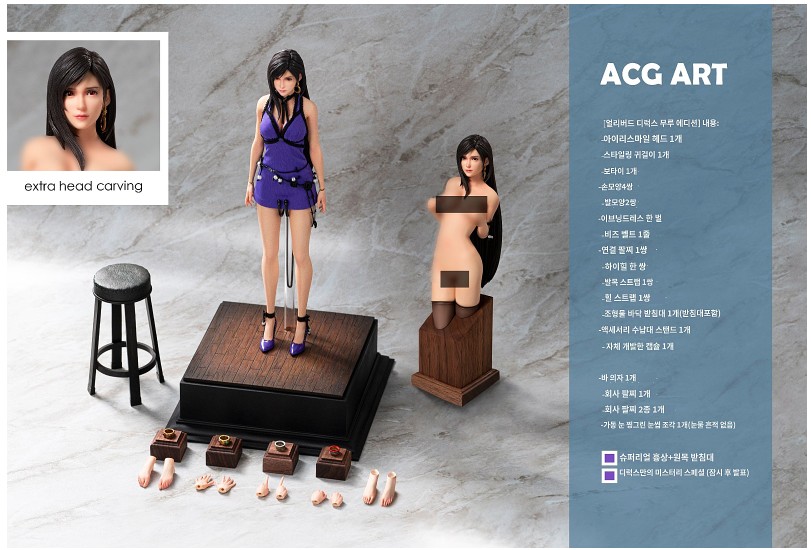ACG Art 1/6 ACG003 Final Fantasy Tifa Movable Doll Lockhart