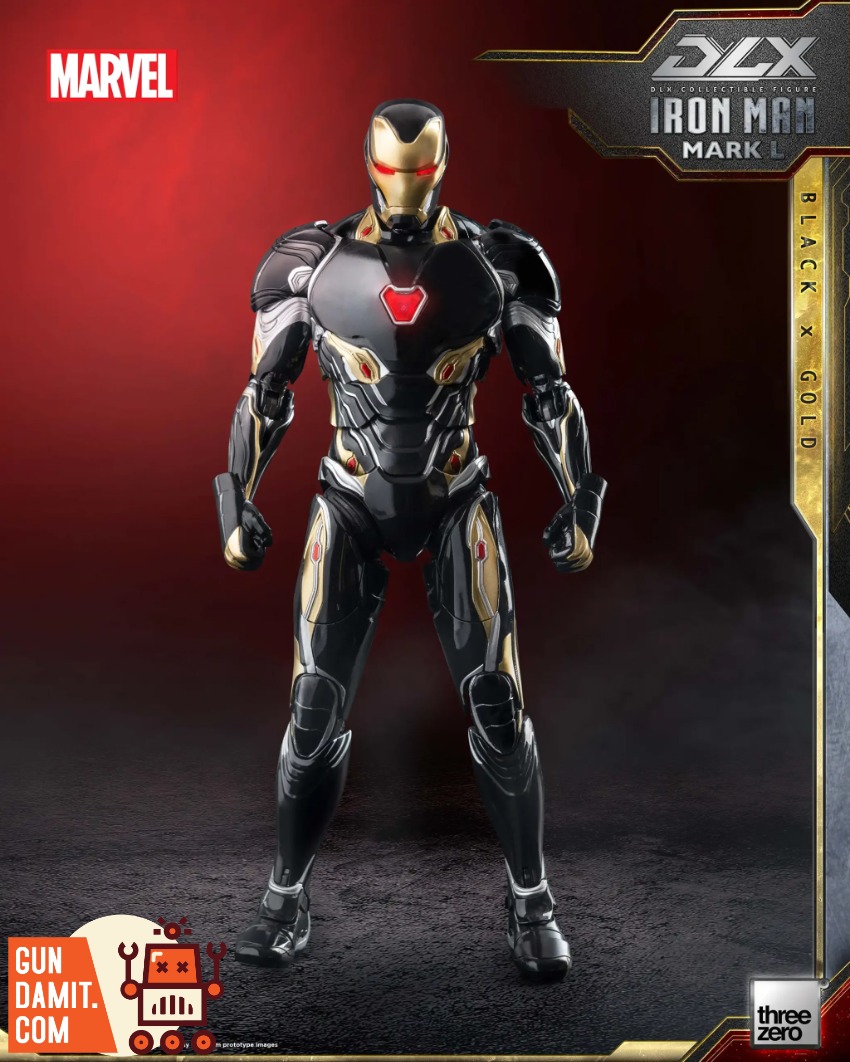 Threezero Marvel DLX Iron Man Mark 50 Black x Gold Version