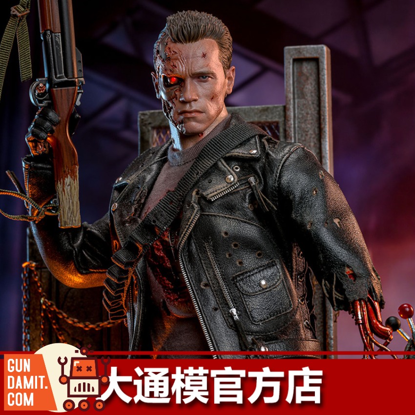 Terminator•Genisys1/6サイズ[DamageT−800] Hot Toys 1/6 DX46 T-800 Terminator Genisys Arnold Battle