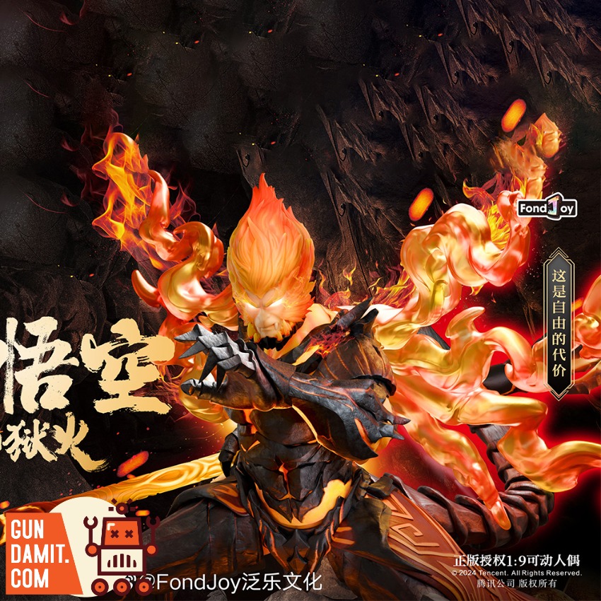 Fondjoy 1/9 King of Glory Sun Wukong Hellfire Action Figure