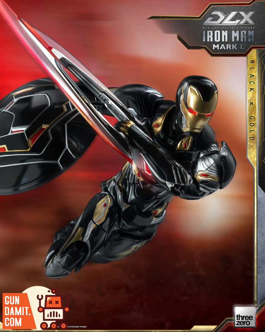 threezero DLX アイアンマン マーク50 ブラック×ゴールド MarvelDLX Iron Man Mark 50 (Black X Gold) – threezero store