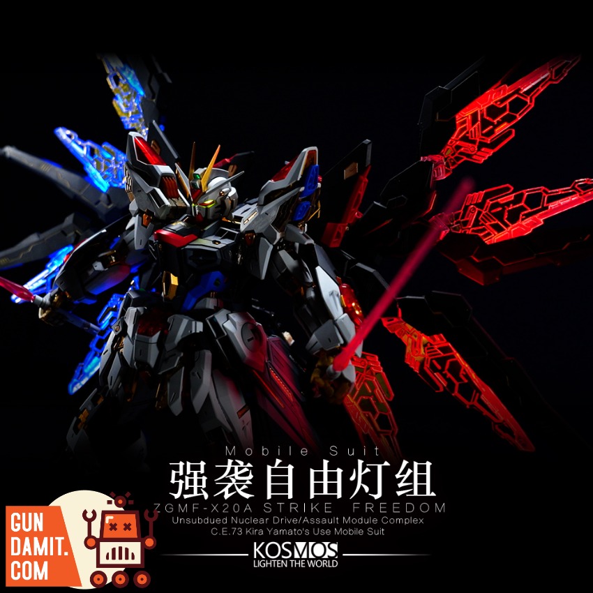 Reviews of Kosmos LED Units for 1/100 MGEX Mighty Strike Freedom