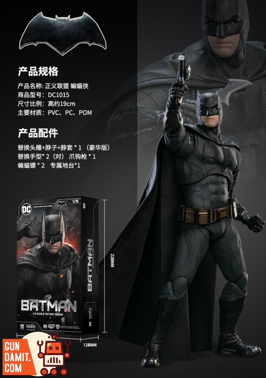 Fondjoy 1/9 DC1015 Justice League Light Armored Batman