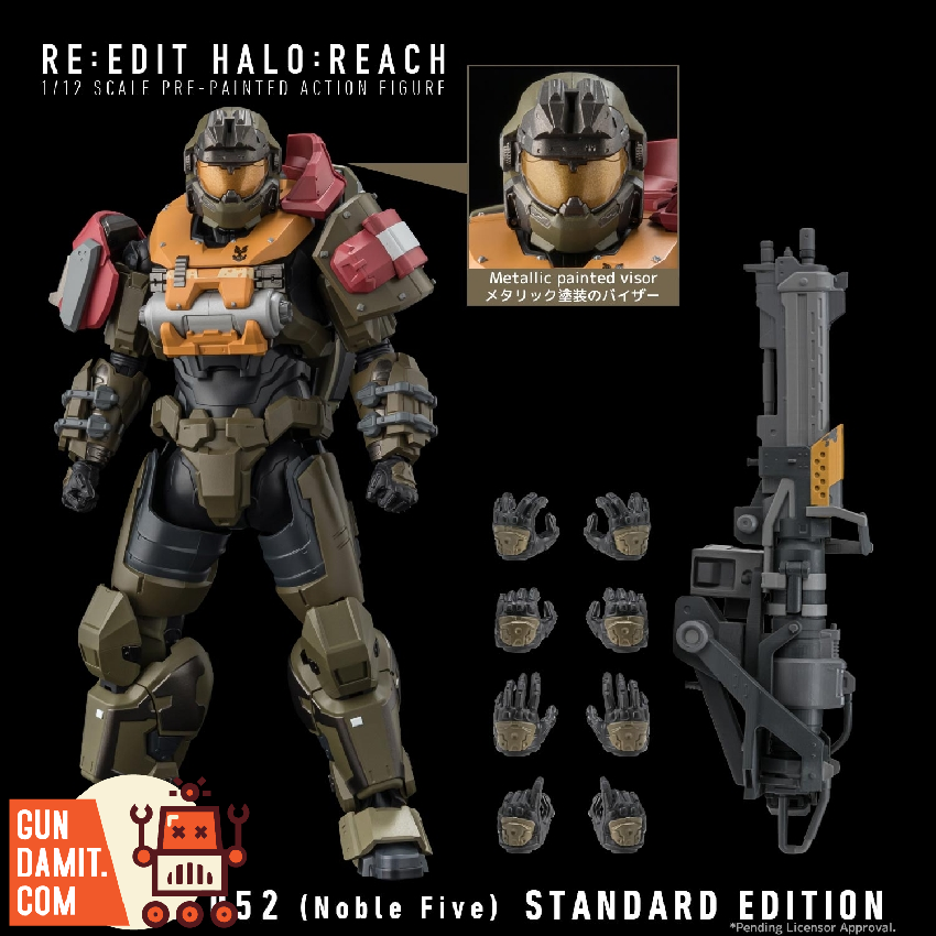 ミリタリー JORGE-052 (Noble Five) HALO:REACH Sentinel Toys 1000 Toys 1/12 JORGE-052 Re: Edit Halo: Reach (Noble