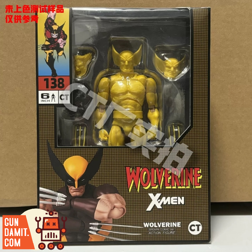 CT Mafex138 X-Men Medicom Toy Wolverine Brown Comic Version