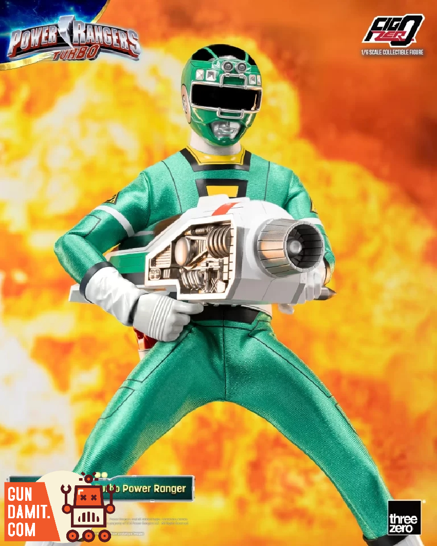 Threezero 1/6 3Z08150W0 Green Turbo Power Ranger GunDamit Store