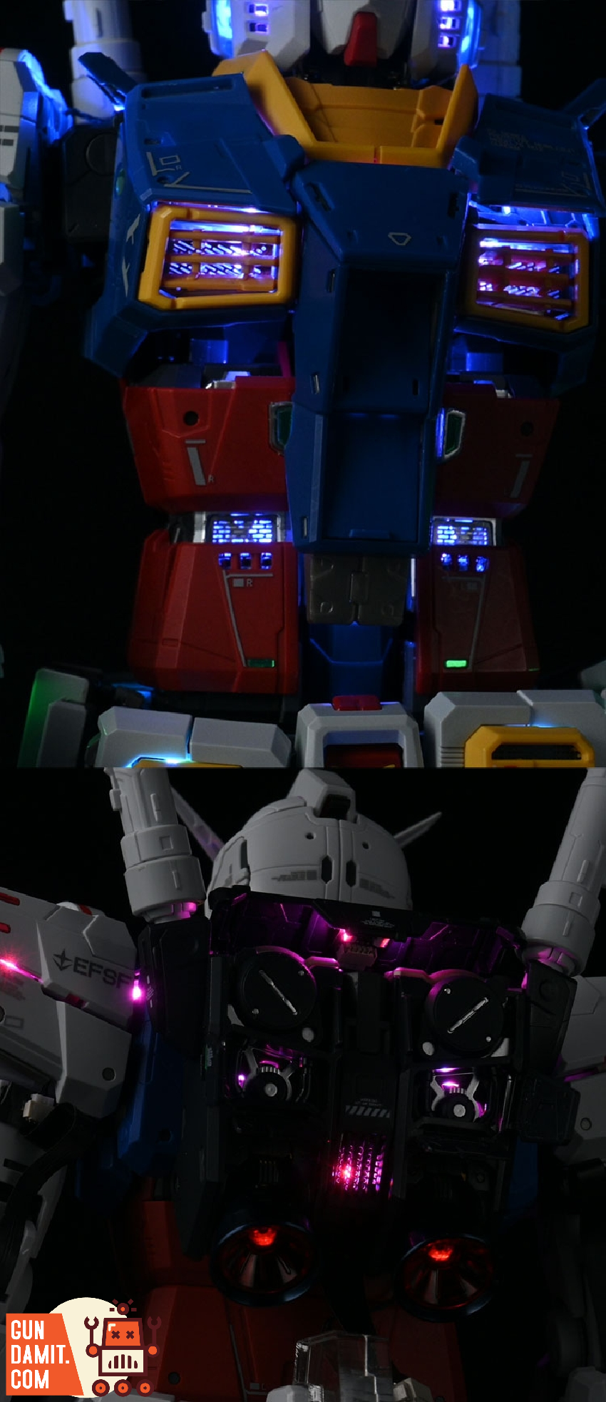 Unicorn Art LED Units for 1/60 PG UNLEASHED RX-78-2 Gundam Deluxe