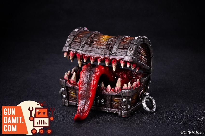 幽兎模玩 YoToToys Mimic Chest Mythic Legions Pre-order Alert: Skeleton Christmas Chest Monster 1/12 Scale