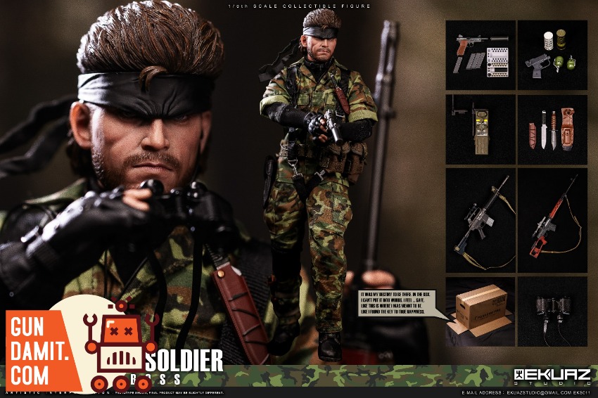 EKUAZ Studio 1/6 EKS011 Metal Giant Soldier Snake Boss Erdl Camo