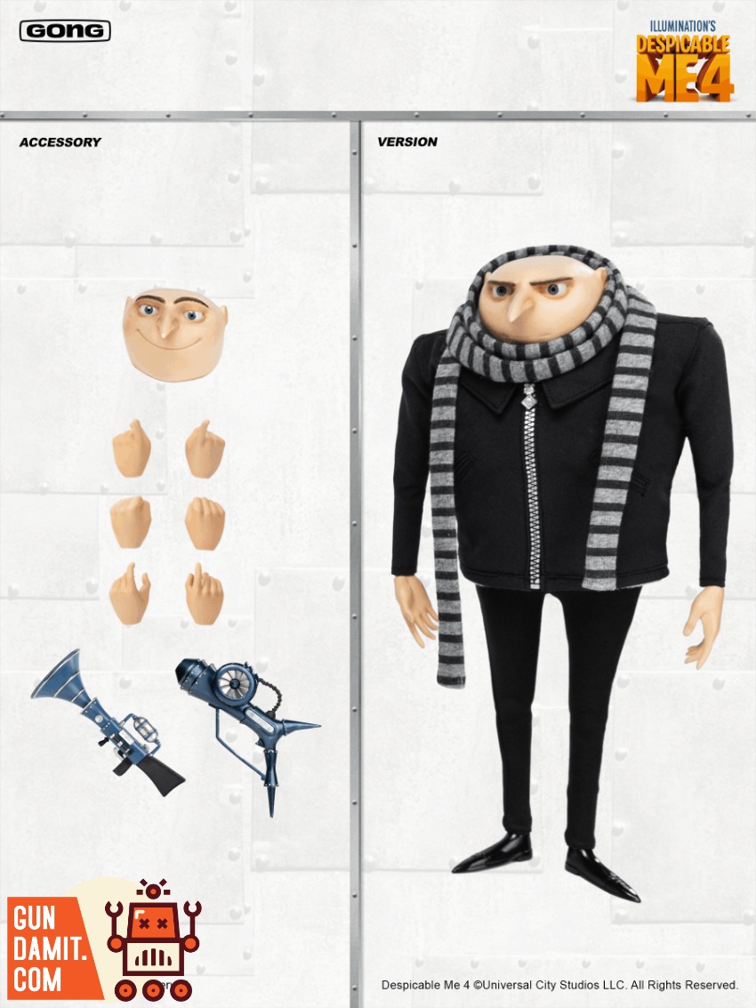 GONG Pop Mart 1/8 Despicable Me 4 Gru Figure | GunDamit.com