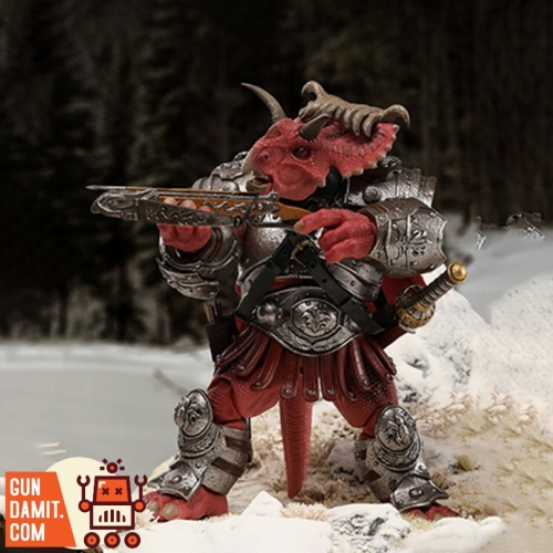 Axytoys 1/12 AXY-012B Dinosaur Battlefield Triceratops Legion Red