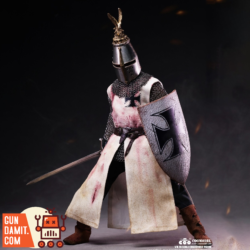 Coomodel 1/6 SE135 Series of Empires Teutonic Knights / Holy Land Guardian (White Bronze Edition)