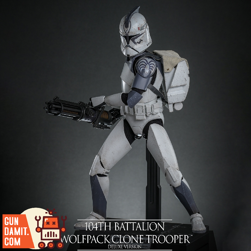 Hot Toys 1/6 TMS143 Star Wars: The Clone Wars 104th Battalion Wolfpack Clone Trooper Deluxe Version