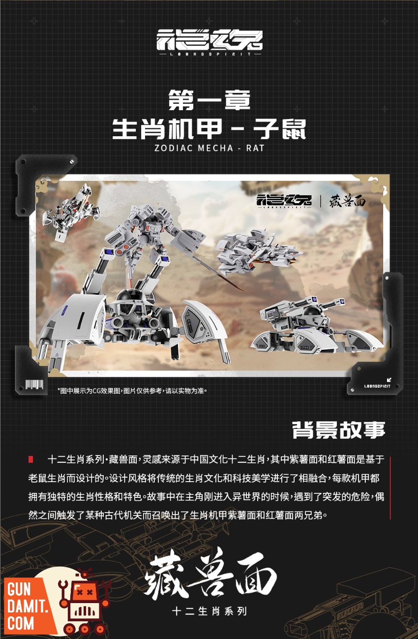 LOONGSPIRIT Chinese Zodia Series Hidden Fighter Noodles Zodiac