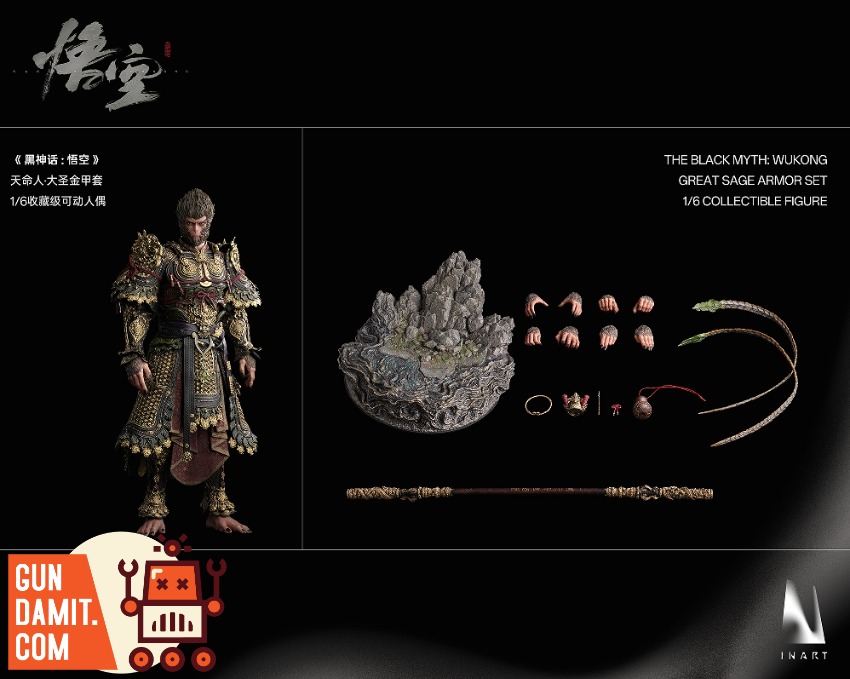 専用　INART Black Myth: Wukong 1/6 フィギュア INART 1/6 Black Myth Wukong Monkey King Set - GunDamit Store