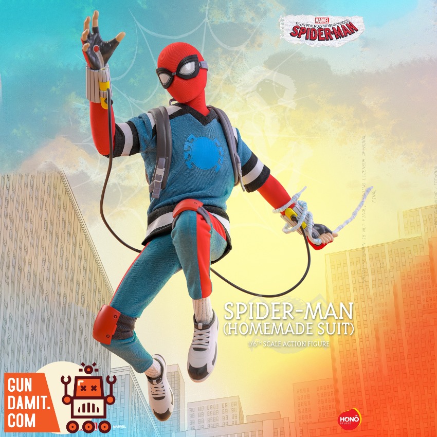 [Pre-Order] HotToys Hono Studio 1/6 HS07 Your Friendly Neighborhood Spider Man Homemade Suit