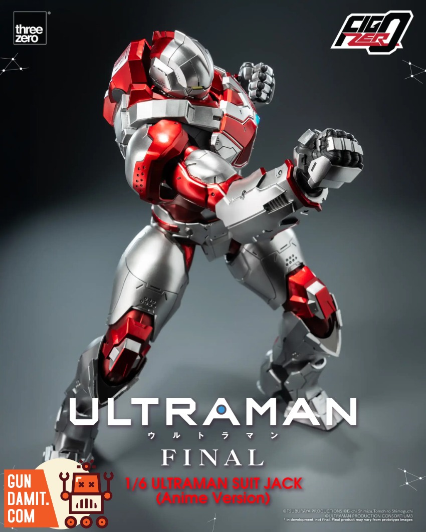 Threezero 1/6 FigZero Ultraman Suit Jack Anime Ver | GunDamit.com
