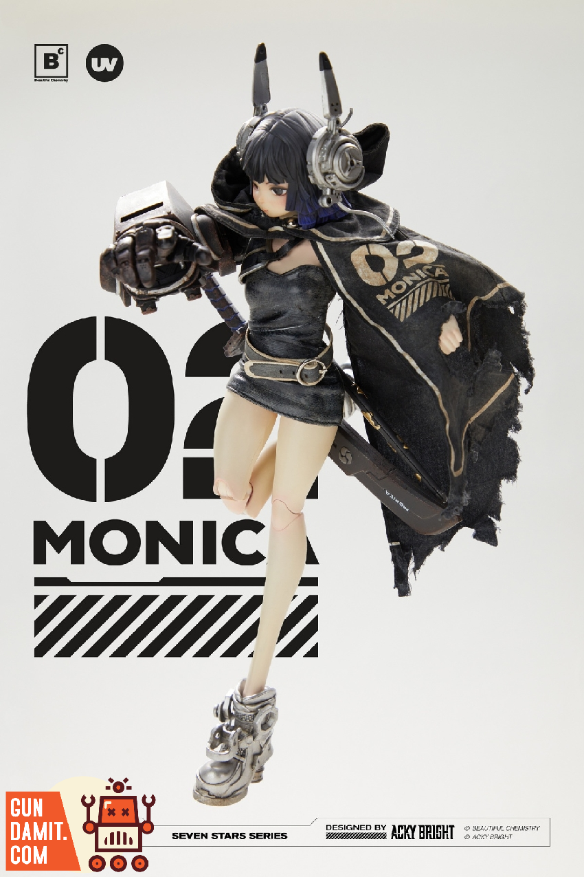 【美品】virtues AssH monica Beautiful Chemistry x Acky Bright 1/6 UV202415 Seven Stars
