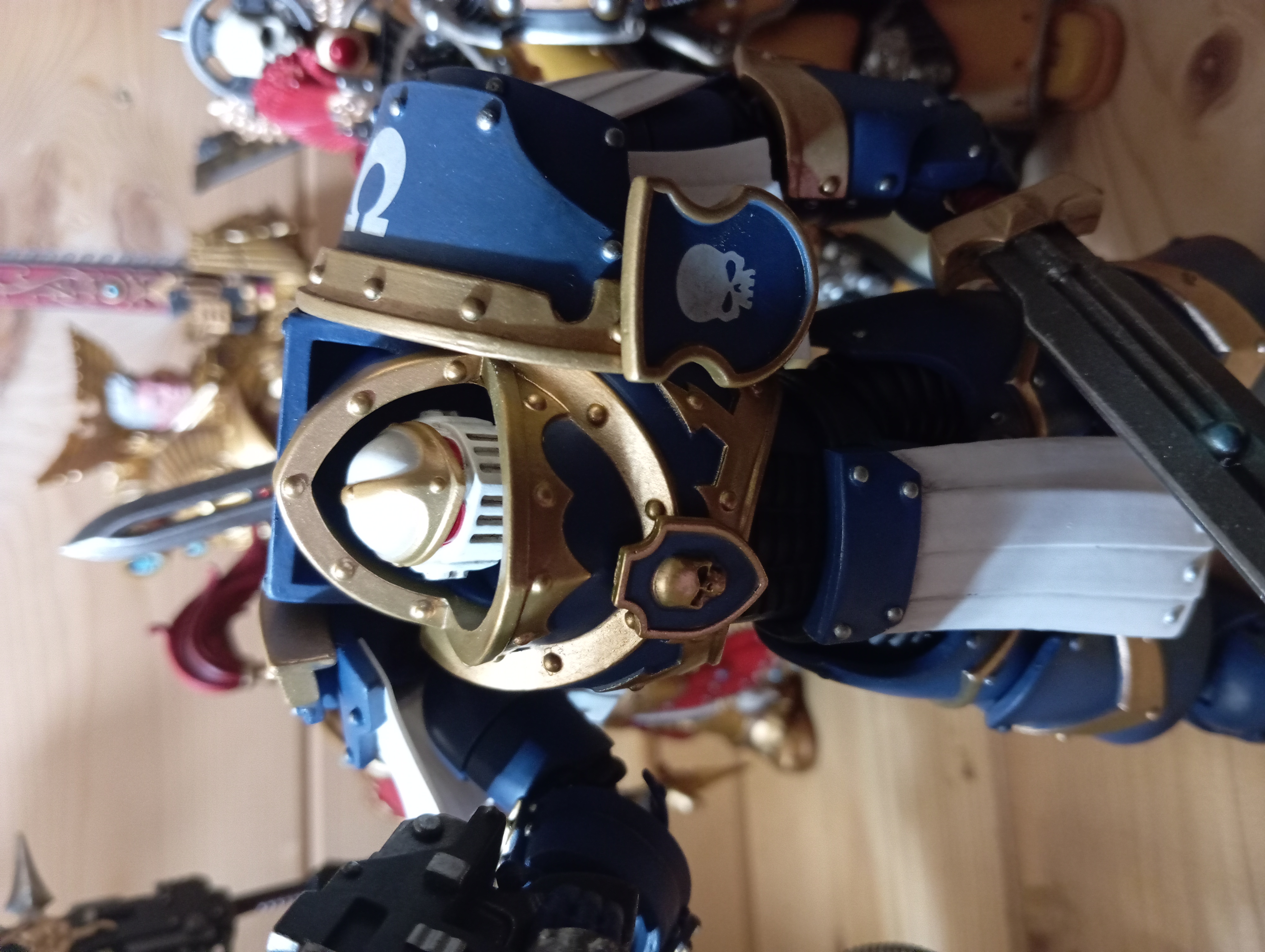 Joy Toy Terminator Squad Sergeant With Power Sword And Teleport H... Warhammer 40k Ultramarines