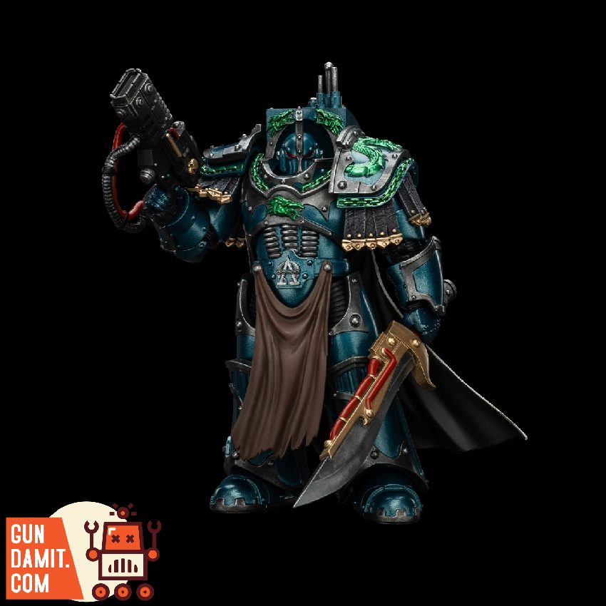 JOYTOY Warhammer 40k Thousand sons, 1/18 Thousand sons Legion Praetor in Cataphractii Terminator Armour Action Figure Collect Model