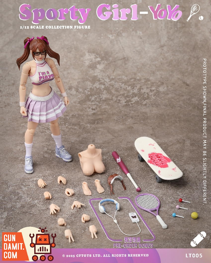 Crazy Figure 1/12 LT005 Sporty Girl - Yoyo - GunDamit Store