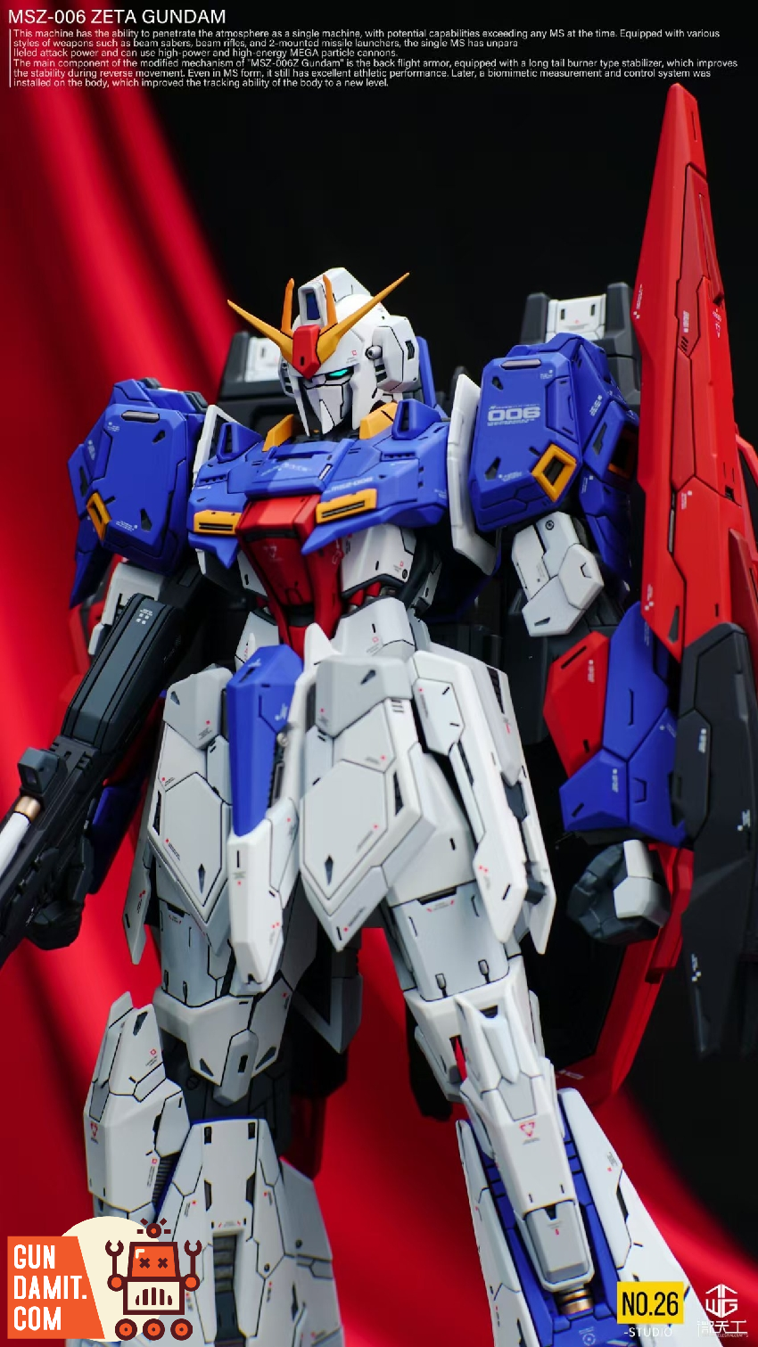 No.26 Studio 1/100 MG Garage Kit for Zeta Gundam Full Resin Kit