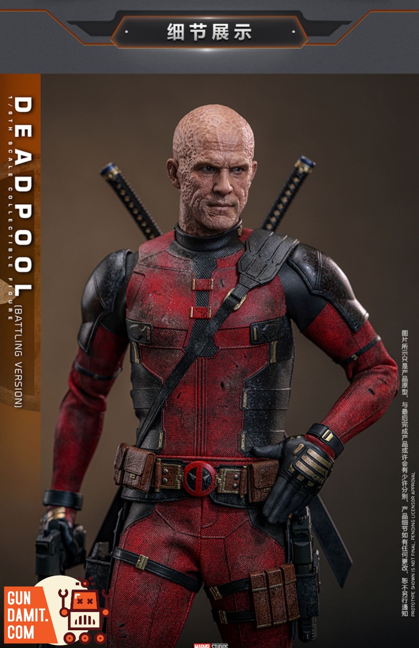 HotToys 1/6 MMS782YD Deadpool vs Wolverine Deadpool Battle