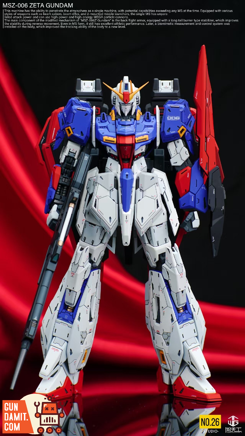 No.26 Studio 1/100 MG Garage Kit for Zeta Gundam Full Resin Kit