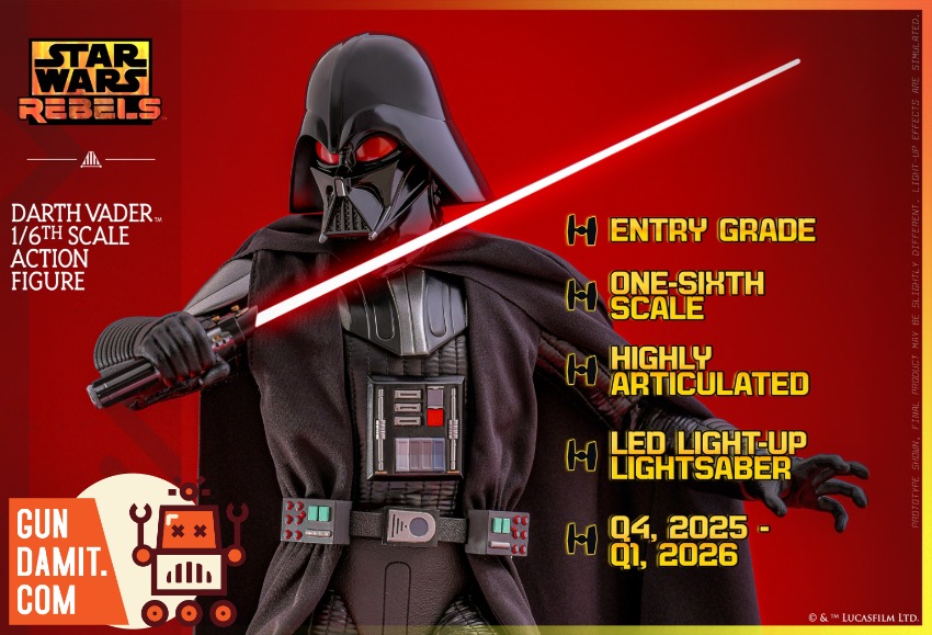 HotToys Hono Studio HS10 Darth Vader Star Wars 1/6 | GunDamit.com