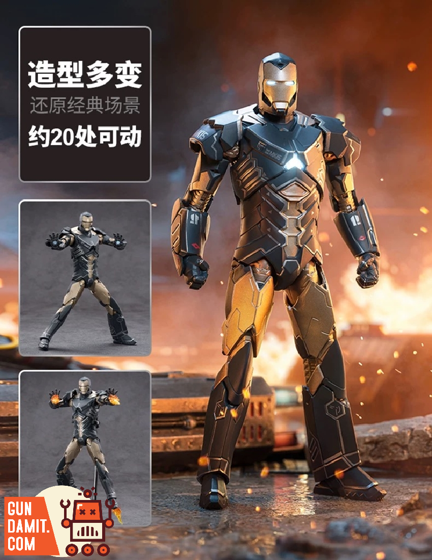 ZT Toys 1/10 Iron Man MK15 Sneaky + MK16 Night Club + MK25